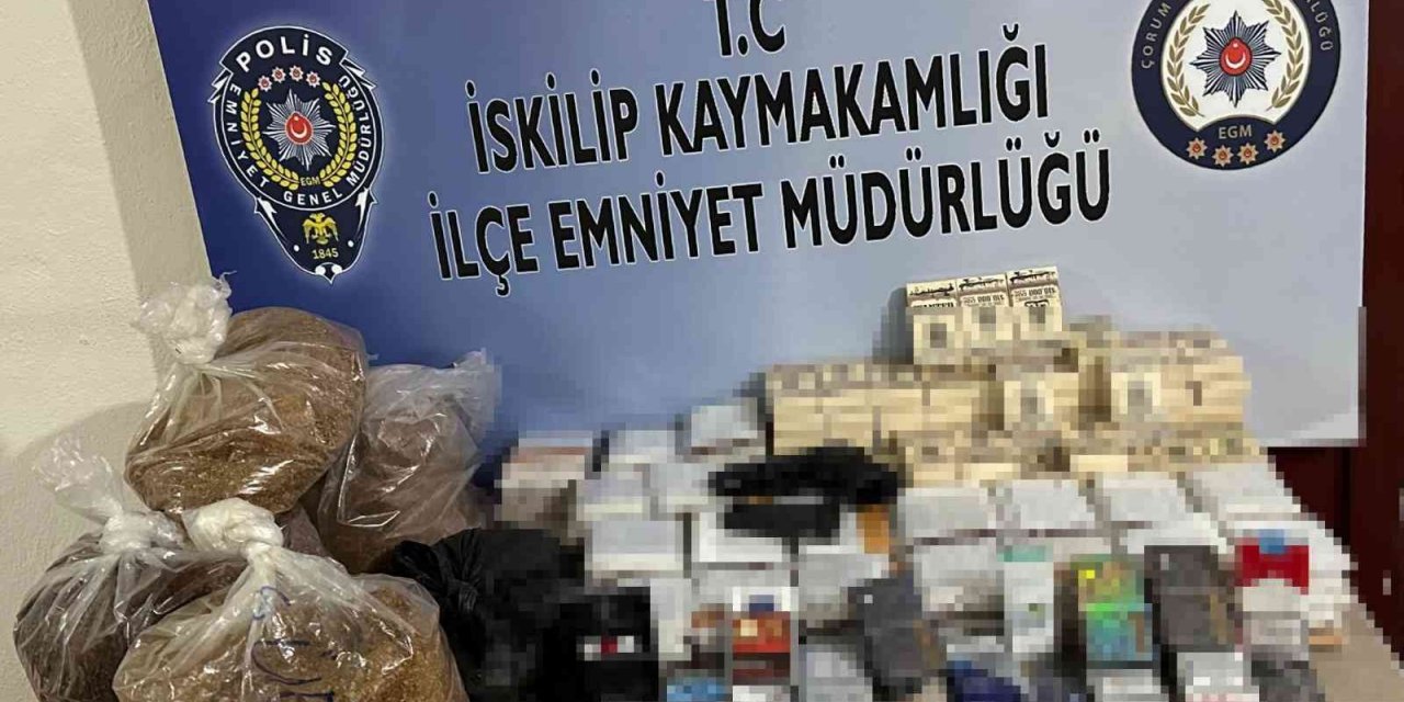 İskilip Emniyeti’nden kaçak sigara operasyonu