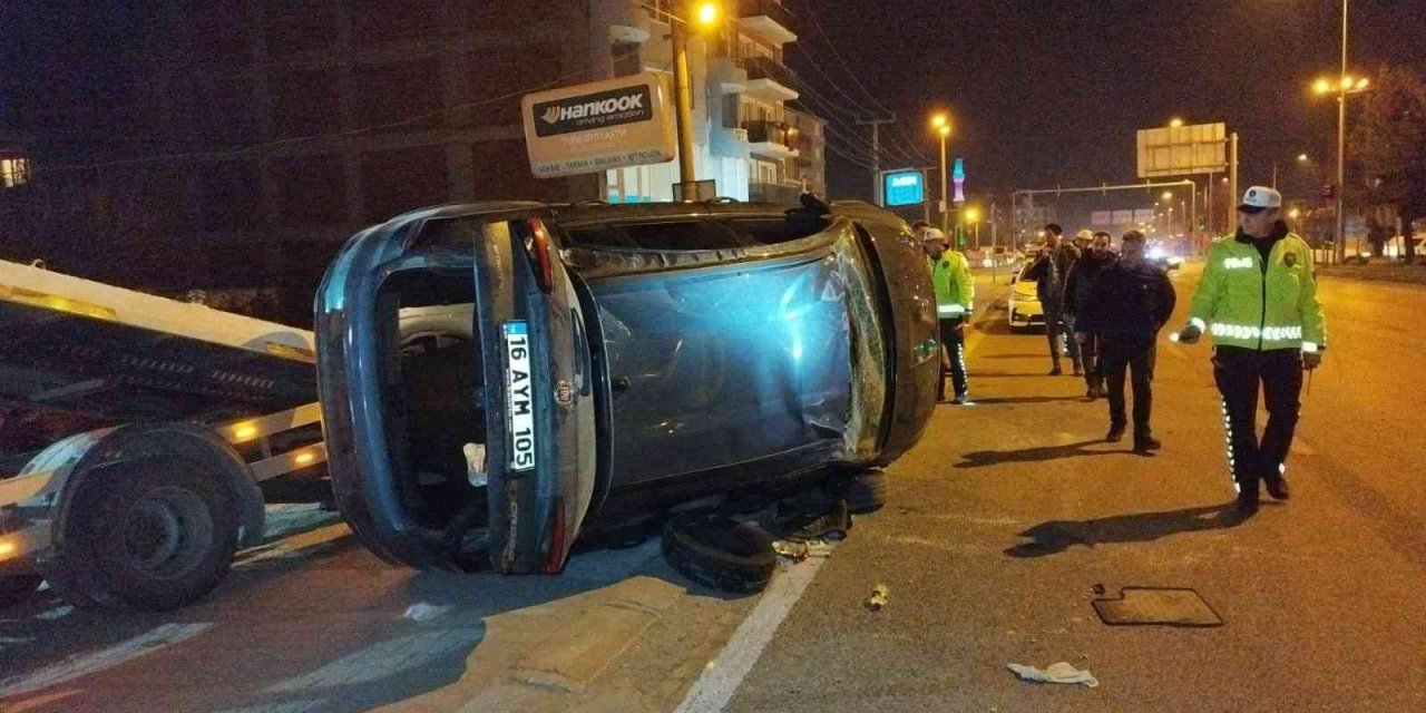 Takla atan otomobildeki 3 kişi kayıplara karıştı