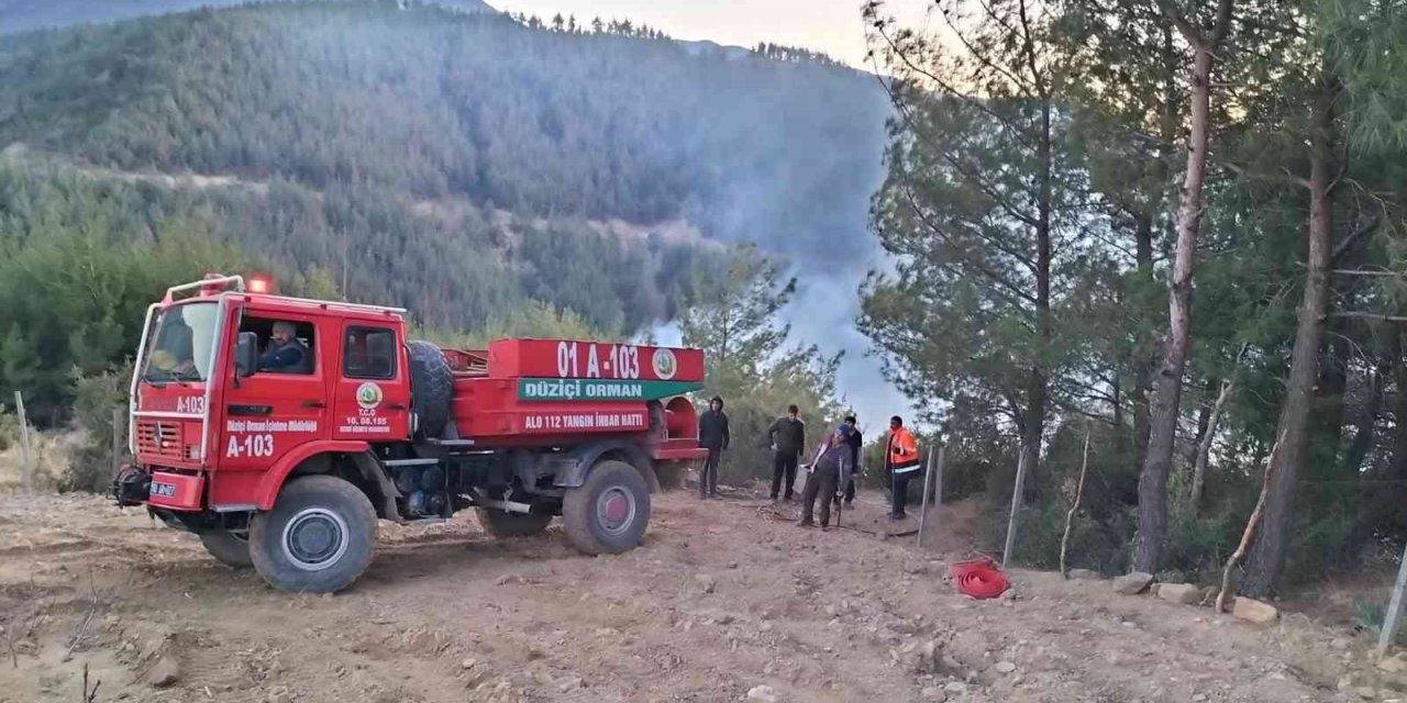 Osmaniye’nin Düziçi ilçesinde ormanlık alanda çıkan yangın kontrol altına alındı