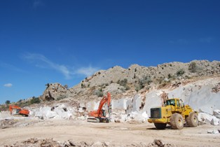 Çin ve ABD'ye mermer ihracatı