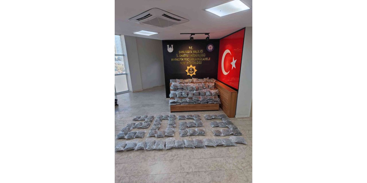 Şanlıurfa’da 91 kilo uyuşturucu ele geçirildi: 2 tutuklama