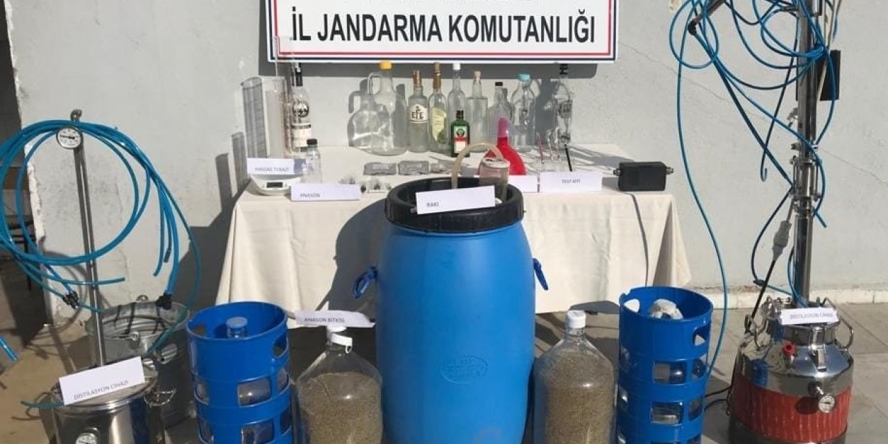 Ev değil içki imalathanesi çıktı