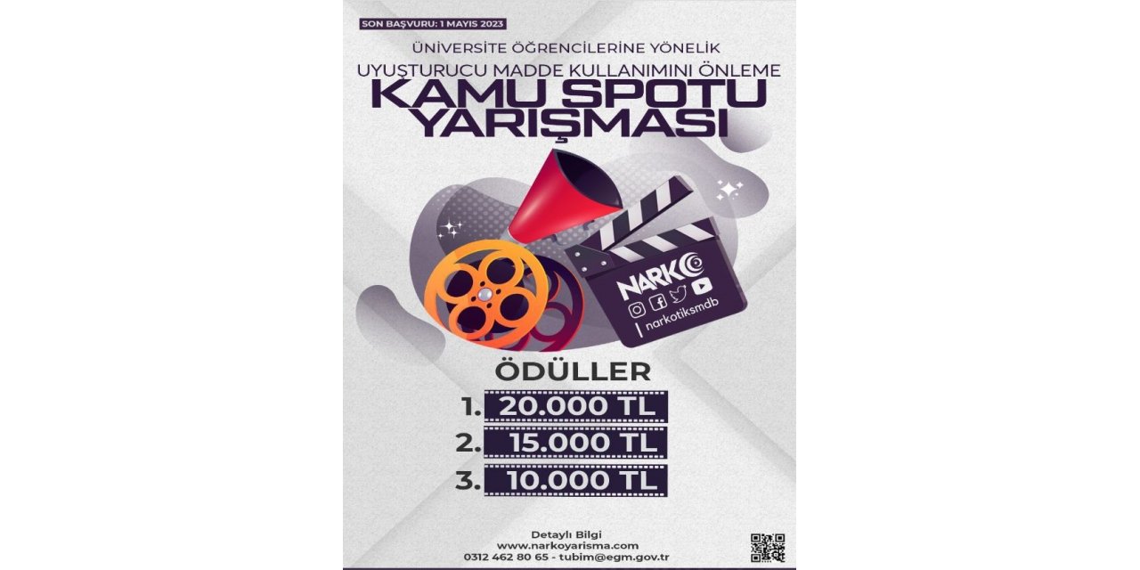 EGM’den uyuşturucunun zararlarına yönelik kamu spotu yarışması