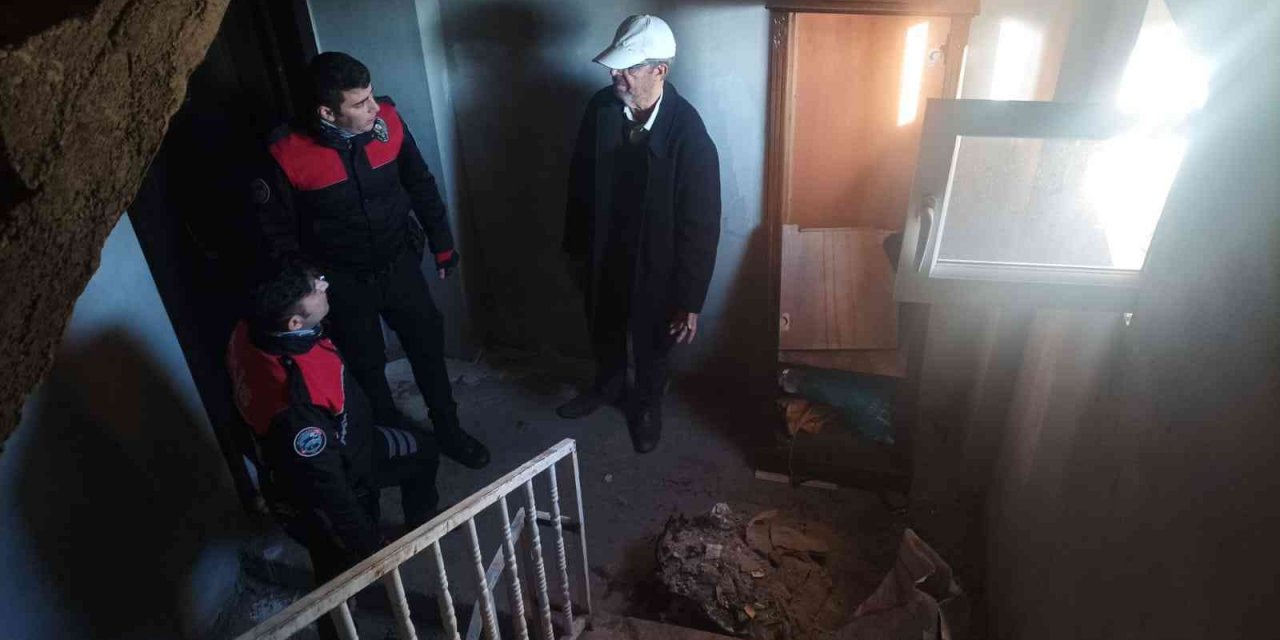 Sönmeyen közler yangına neden oldu