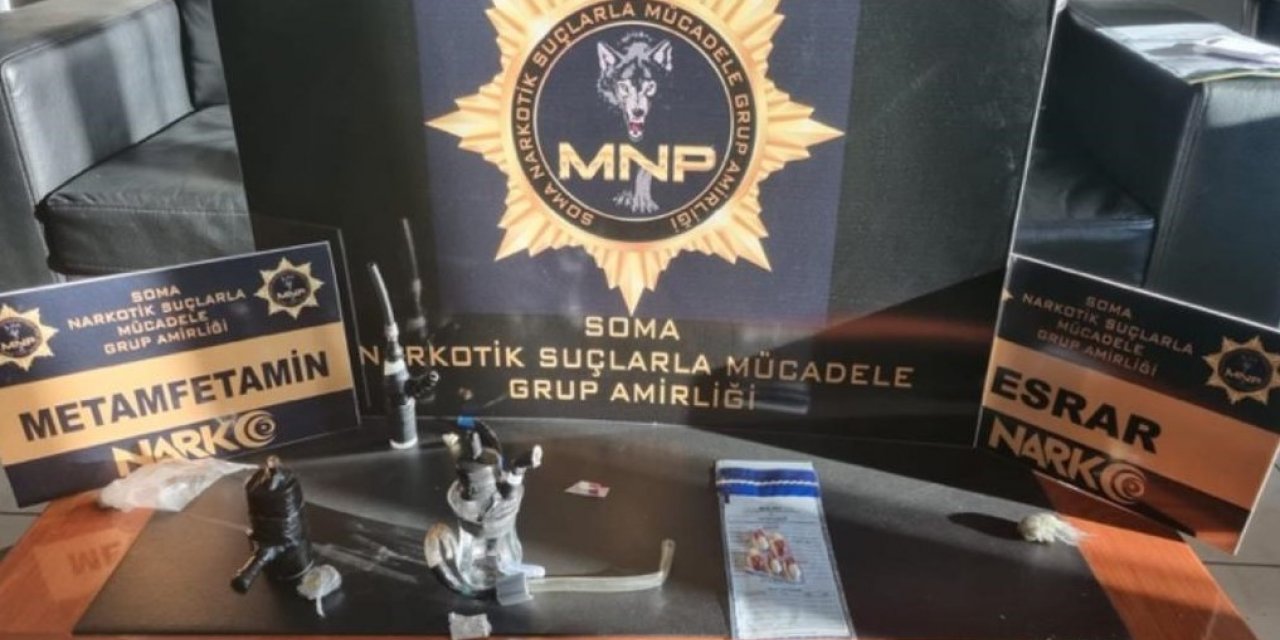 Soma’da 17 ayrı adrese eş zamanlı uyuşturucu operasyonu