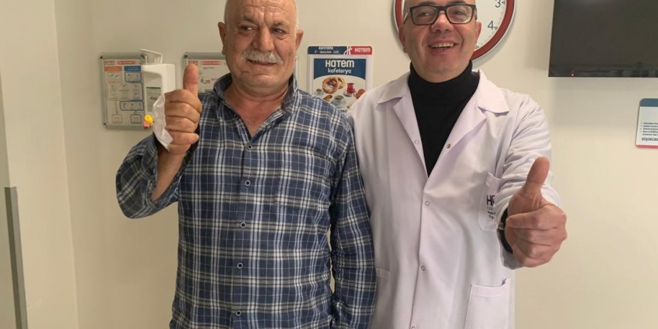 Tekerlekli sandalye ile geldi yürüyerek çıktı