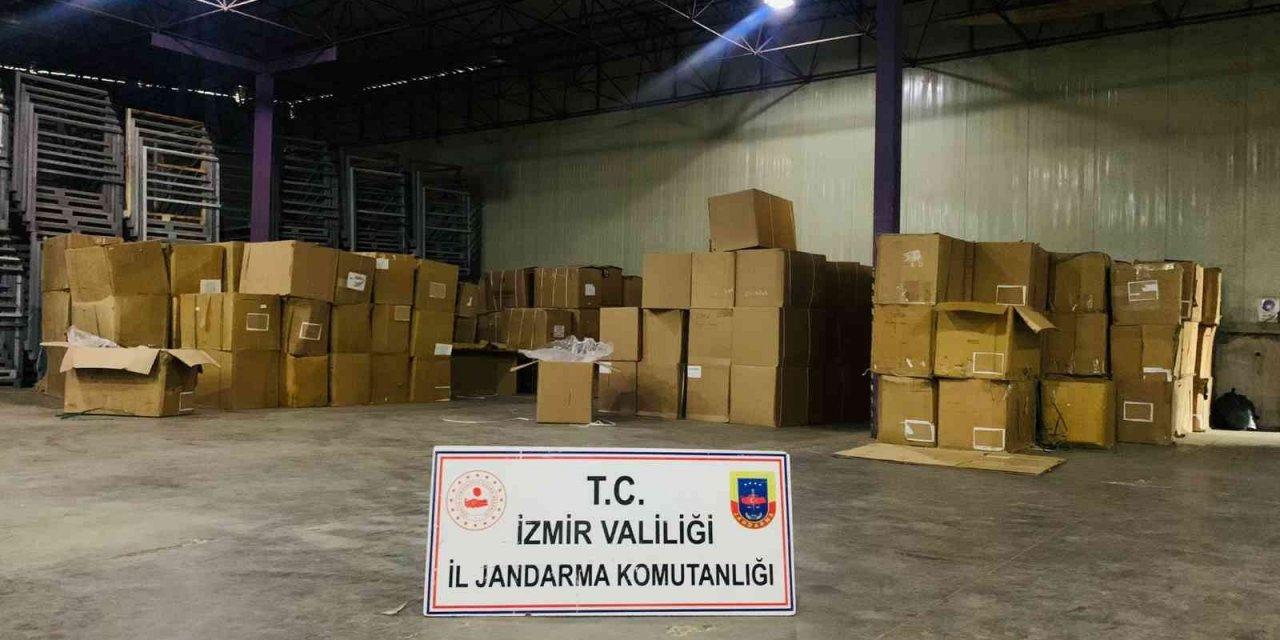 Yeni yılın ilk büyük kaçak tütün yakalaması İzmir’den