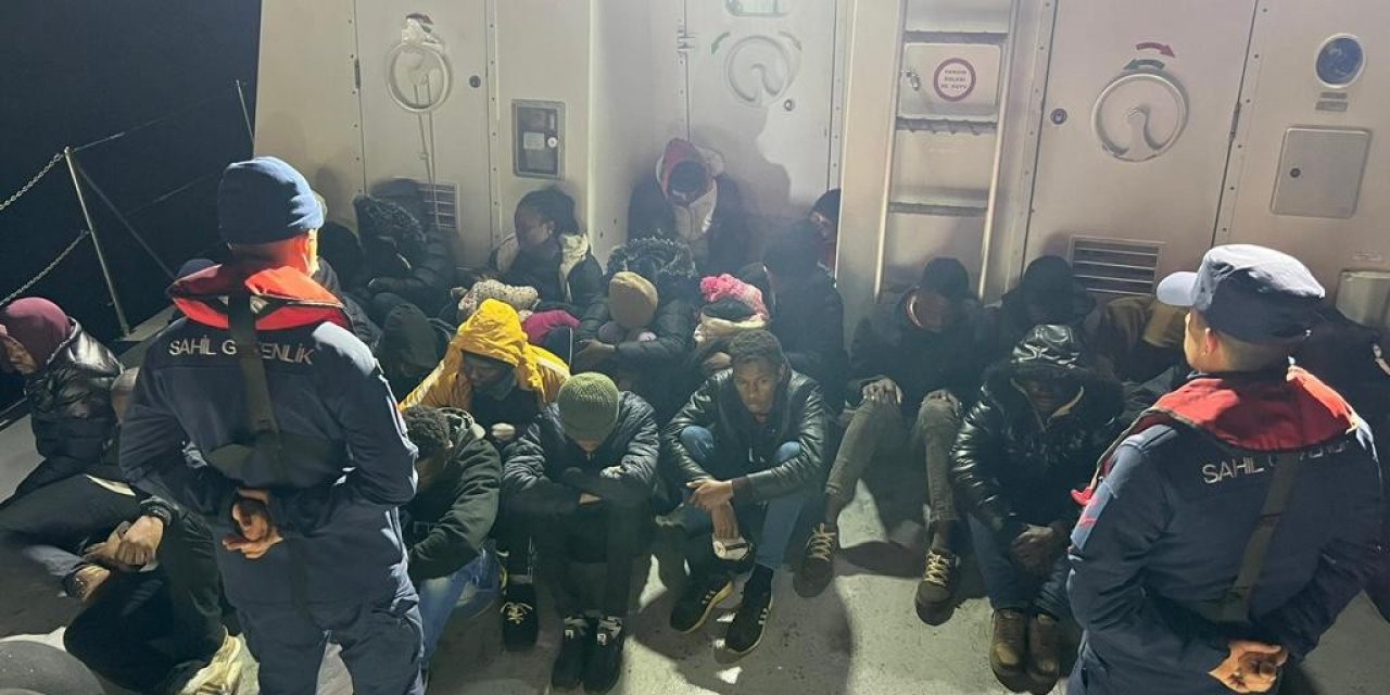 24 düzensiz göçmen yakalandı