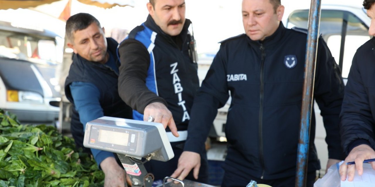 Pazarcılara terazi denetimi