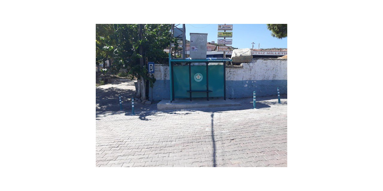 Saruhanlı’nın mahallelerinde durak çalışmaları tamamlandı