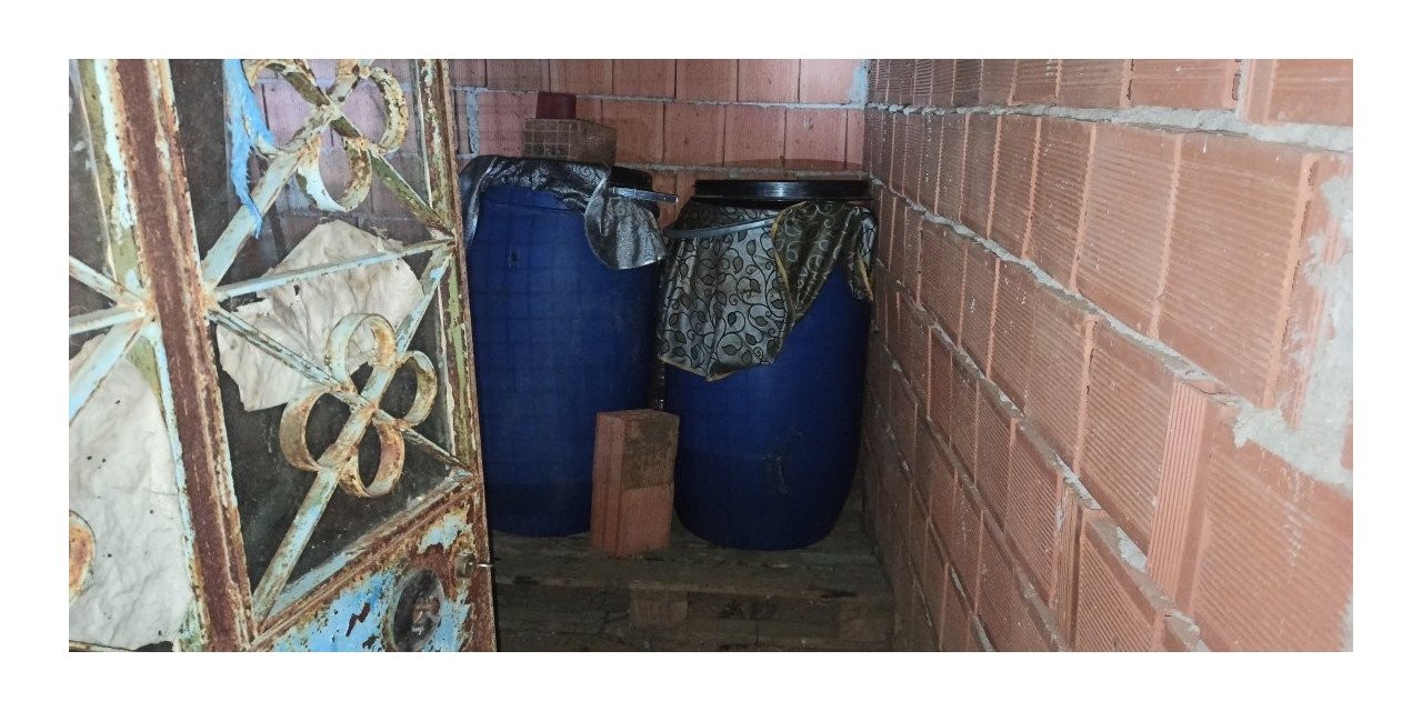 Nazilli’de 200 litre kaçak alkol ele geçirildi