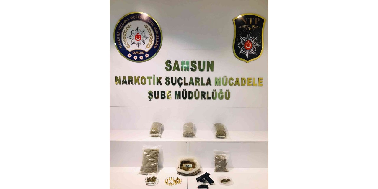 Samsun’da 2 kilo 589 gram uyuşturucu ele geçirildi: 1 gözaltı