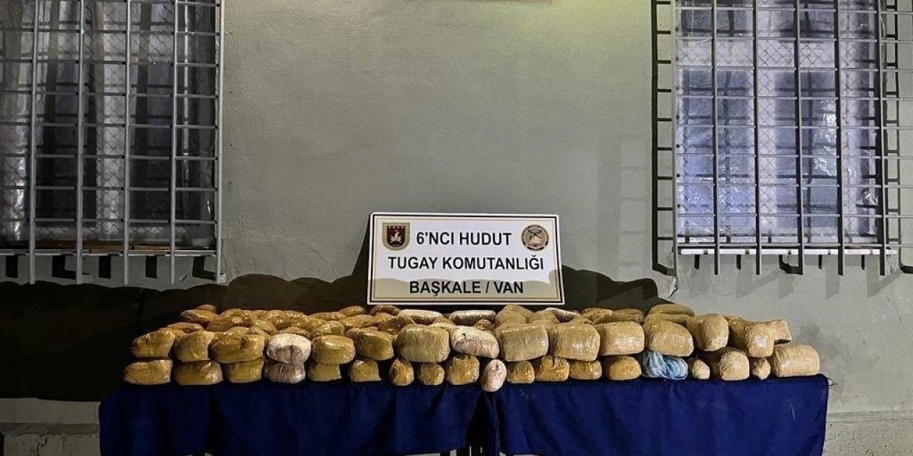 Hudut Kartallarından Van sınırında operasyon: 215 kilogram uyuşturucu ele geçirildi