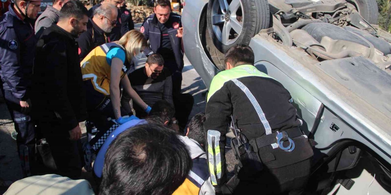 Kursiyer takla attı, eğitmen kaçtı