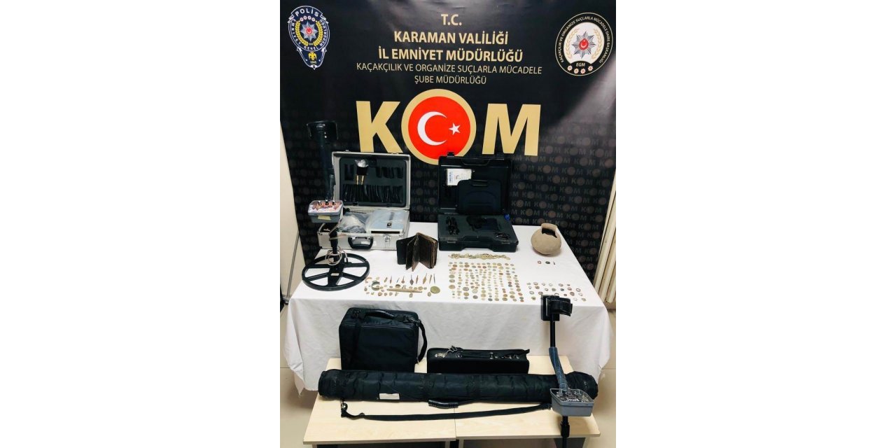 Karaman’da tarihi eser kaçakçılığından gözaltına alınan 7 şüpheli serbest bırakıldı