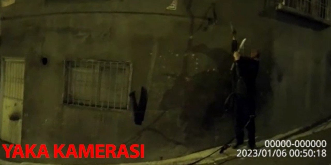 Kablo hırsızı bekçilere yakalandı