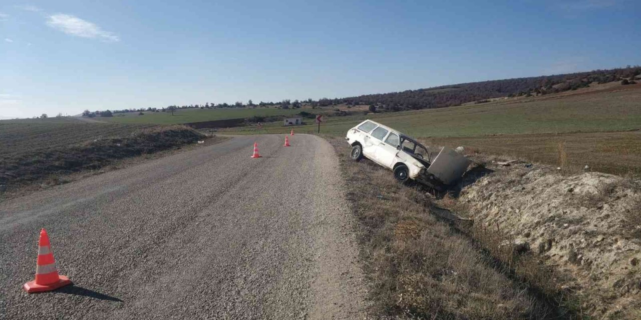 Kazada evli çift hafif yaralandı