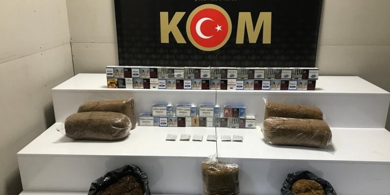Samsun’da kaçak 5 bin 140 dal makaron ve 28 kilo tütün ele geçirildi