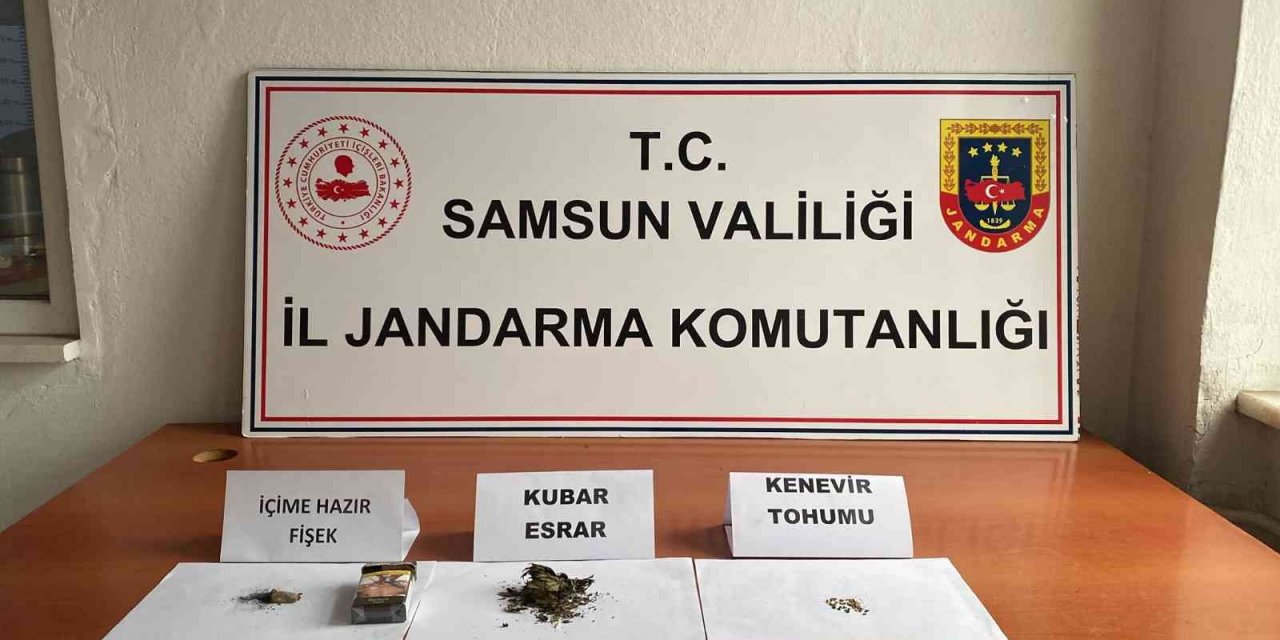Samsun’da jandarmadan uyuşturucu operasyonu