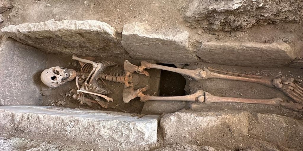 Aydın’da yaklaşık 8 asırlık kadın iskeleti bulundu