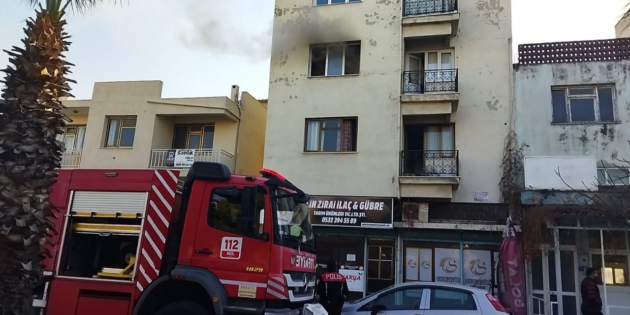 Söke’de baca yangını panikletti