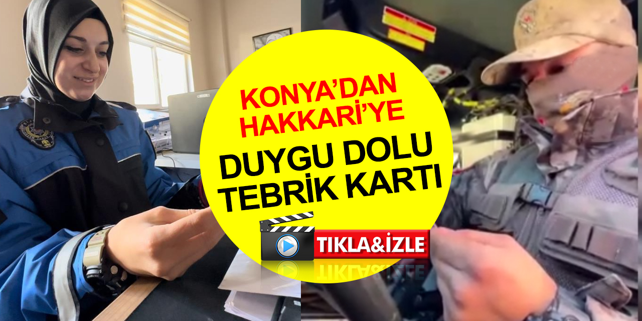 Konya'dan Hakkari'ye duygu dolu kartlar! Emniyet minik öğrencileri böyle sevindirdi