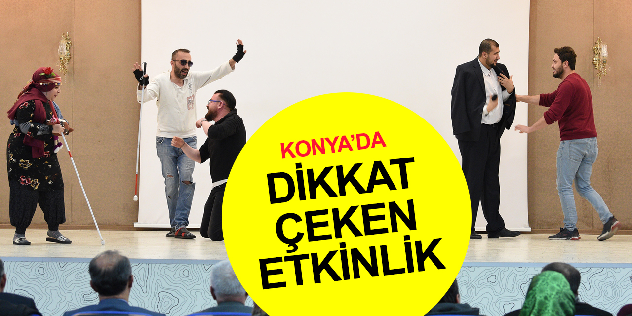 Konya Büyükşehir'in Beyaz Baston Görme Engelliler Haftasına özel etkinlikleri ilgi gördü