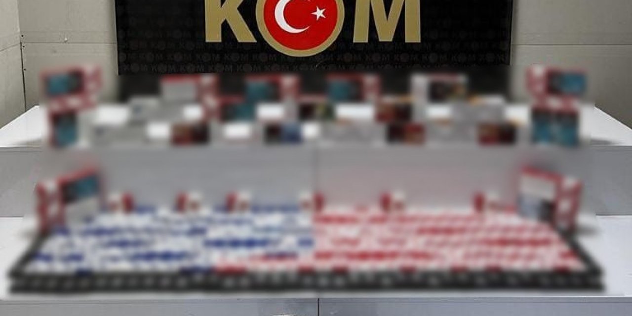 Samsun’da kaçak 9 bin 580 dal makaron ve 2,5 kilo tütün ele geçirildi