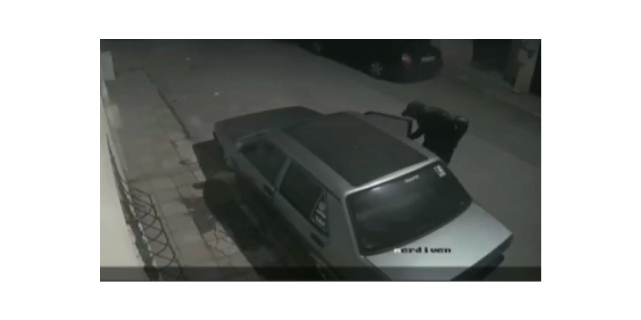 Oto faresi güvenlik kameralarına yakalandı