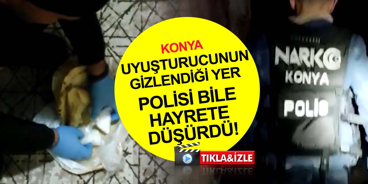 Konya'da uyuşturucu zulalanan eve operasyon! Ekmek arası metamfetamin polisi bile şok etti