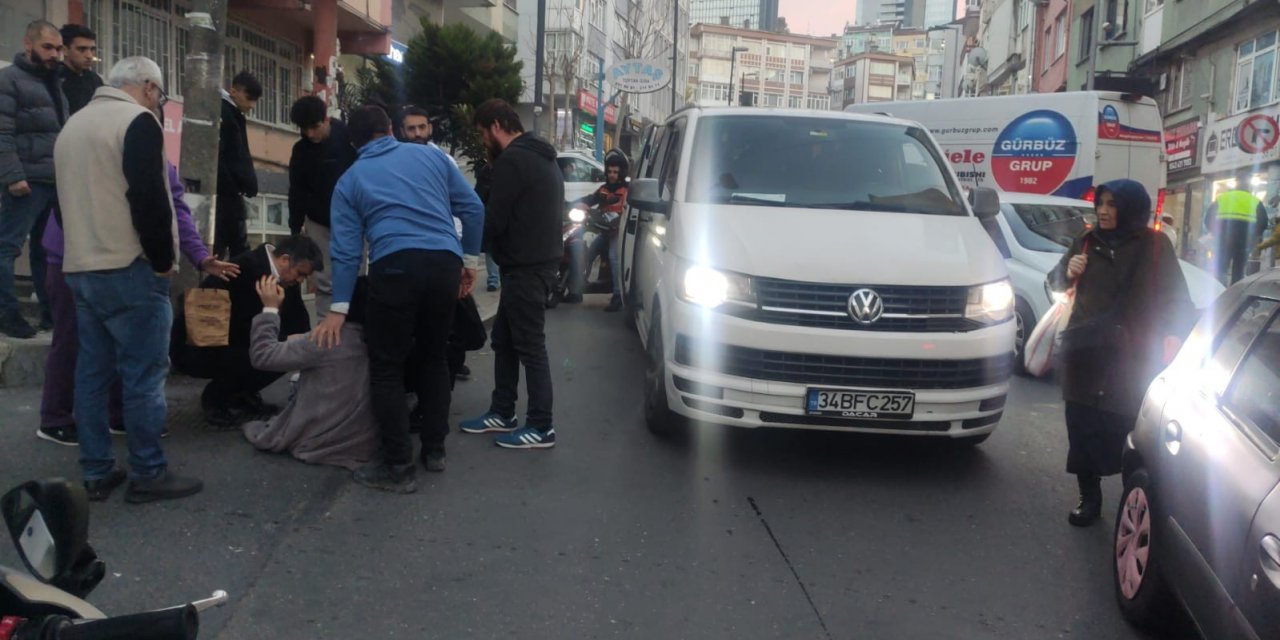 Mecidiyeköy ’de VIP minibüs yolun karşısına geçmeye çalışan kadına çarptı