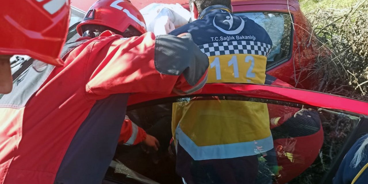 Kontrolden çıkan otomobil tarlaya uçtu: 1 ölü