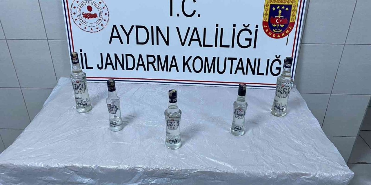Aydın jandarması kaçak alkole geçit vermedi