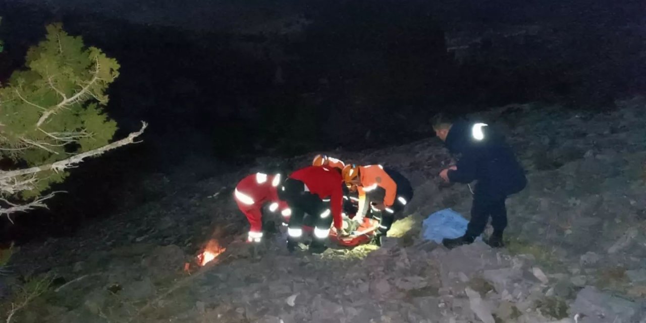 Eski başkanın akrabası Babadağ eteklerindeki uçurumda yaralı olarak bulundu