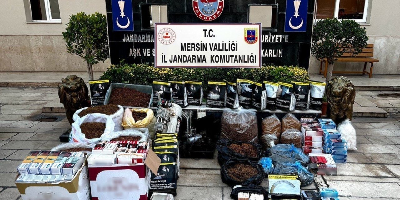 Mersin’de 70 bin kaçak makaron ele geçirildi