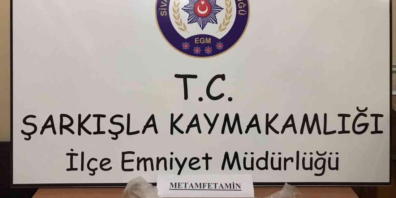 Sivas’ta 202 gram metamfetamin ele geçirildi