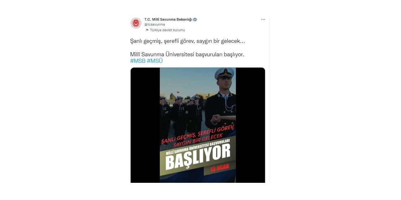 Milli Savunma Üniversitesi başvuruları başlıyor