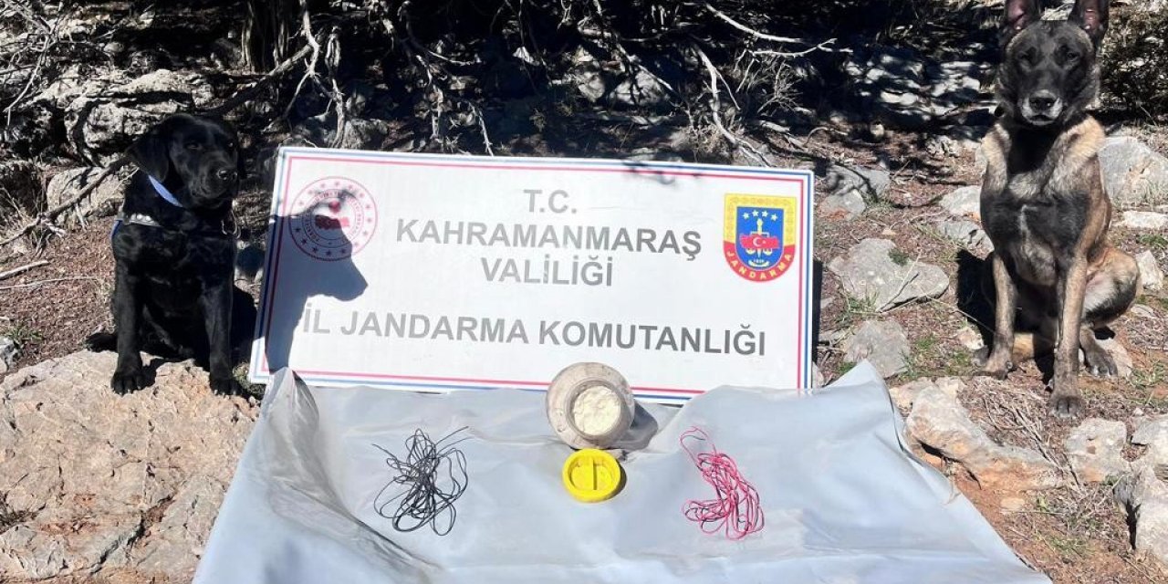 Kahramanmaraş’ta el yapımı patlayıcıyı imha edildi