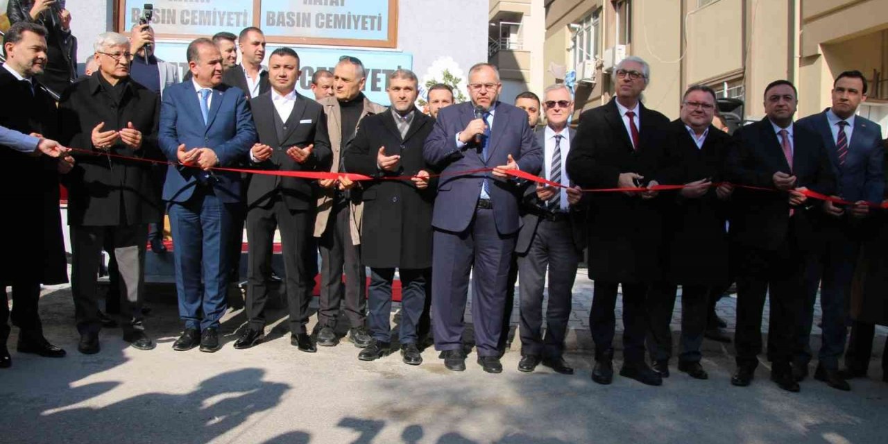 Hatay Basın Cemiyeti binası törenle açıldı