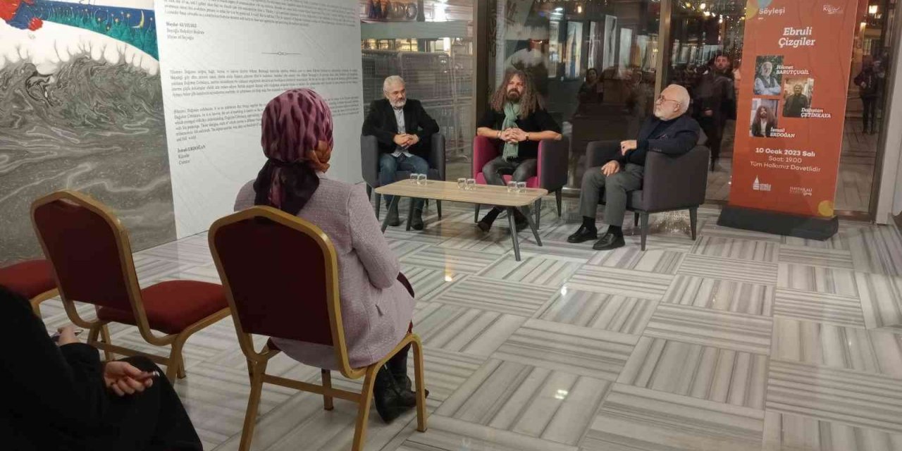 Usta sanatçılar Ebruli Çizgiler Söyleşisi’nde buluştu