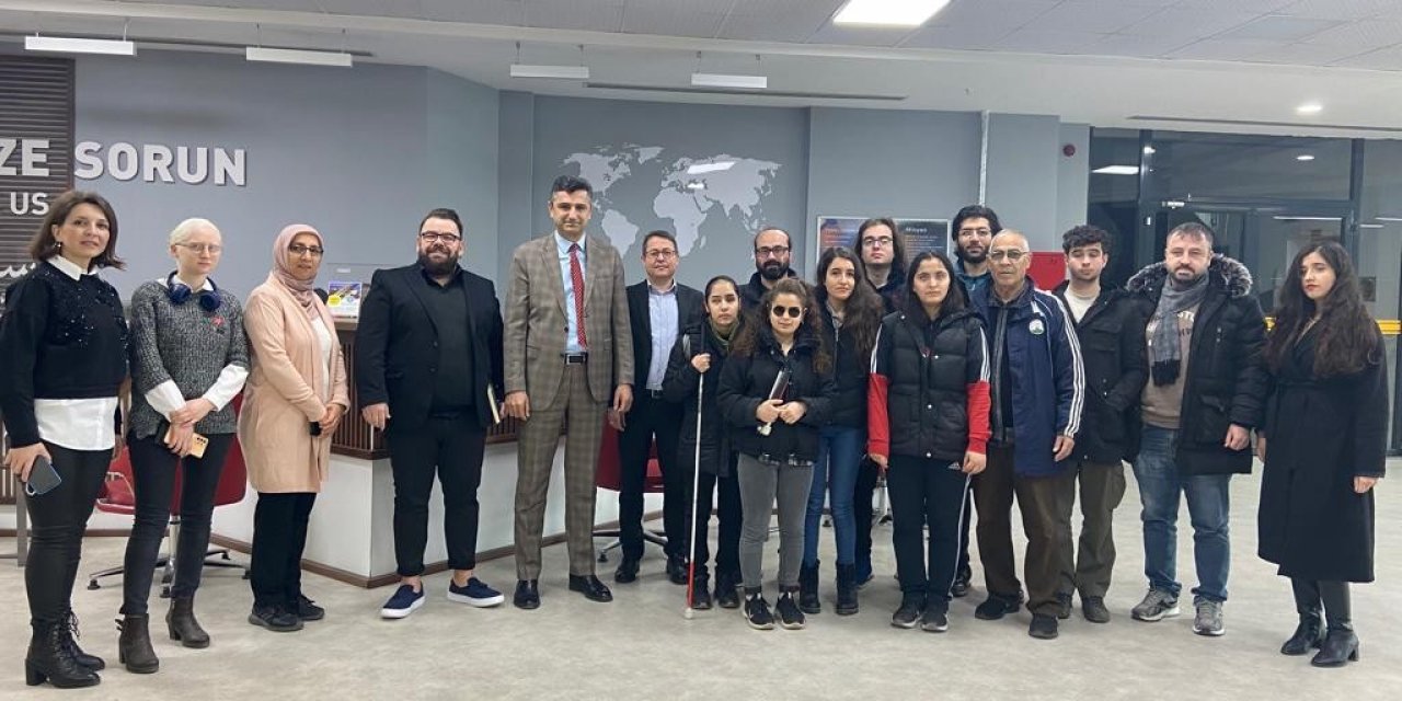 Özel öğrencilerden ‘Engelsiz Kütüphane’ye ziyaret