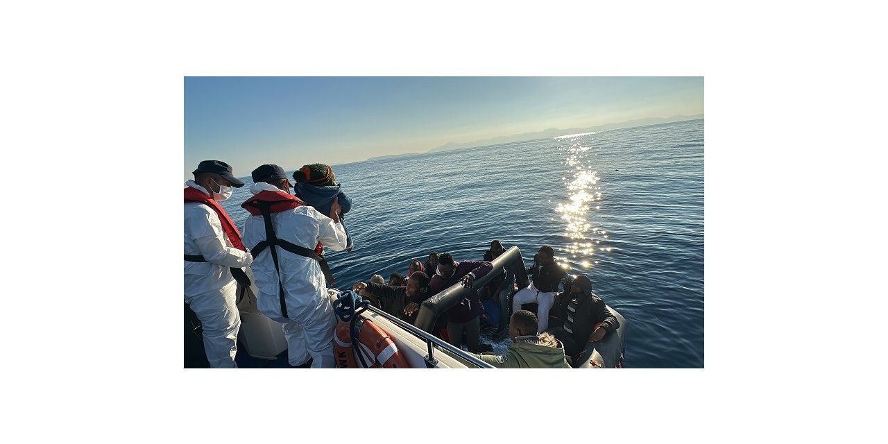 Bodrum’da 65 düzensiz göçmen kurtarıldı