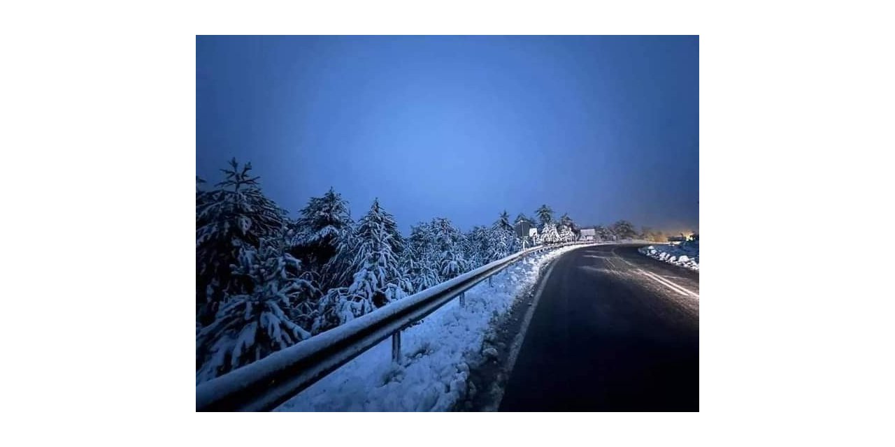 Manisa’nın yüksek kesimlerinde kar yağışı başladı