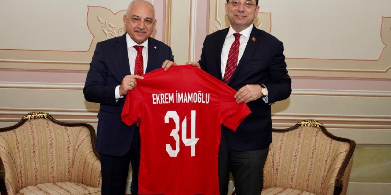 TFF Başkanı Büyükekşi, Ekrem İmamoğlu’nu ziyaret etti