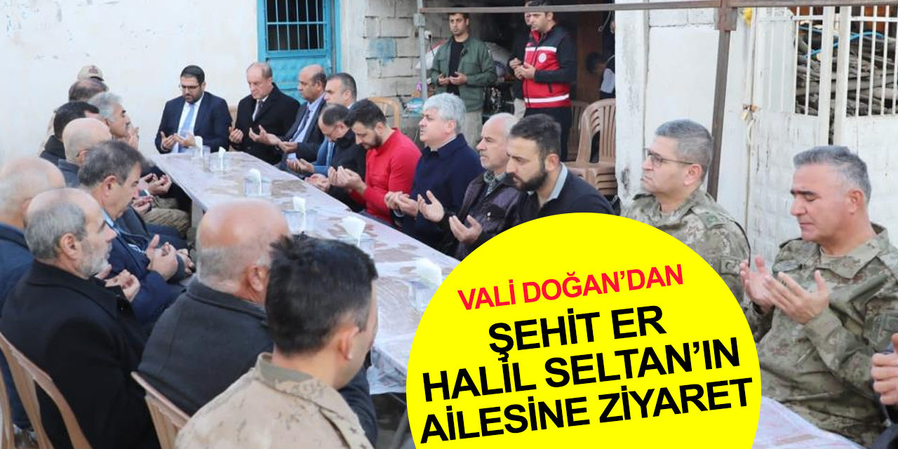 Hatay Valisi Doğan’dan, Konya'da şehit olan Halil Seltan'ın ailesine taziye ziyareti