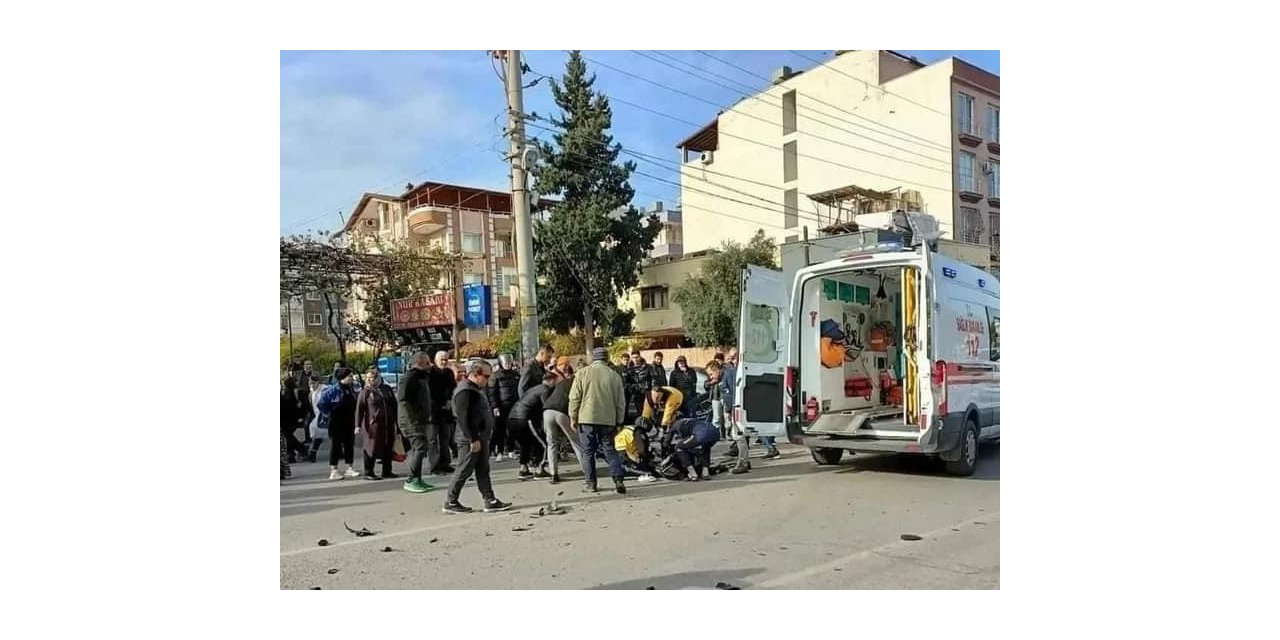 Otomobil ile motosiklet çarpıştı:1  ölü