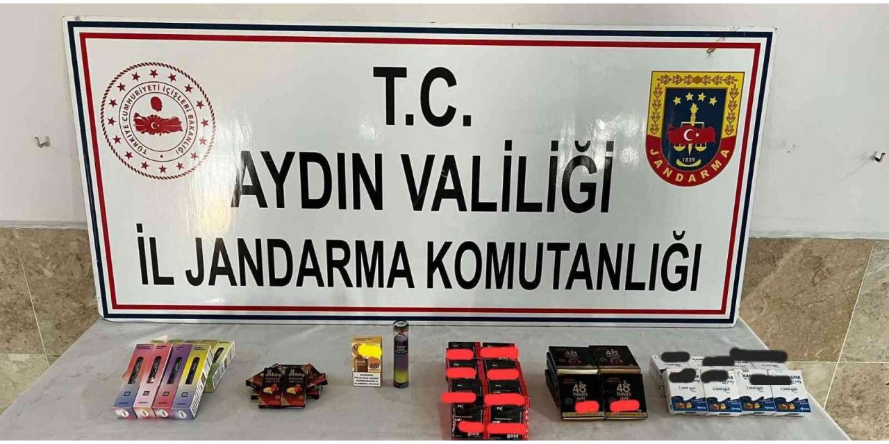 Nazilli’de kaçak ürünler jandarmaya takıldı