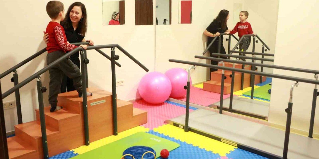 Tekden’de çocuklar özel fizik tedavi ünitesi açıldı
