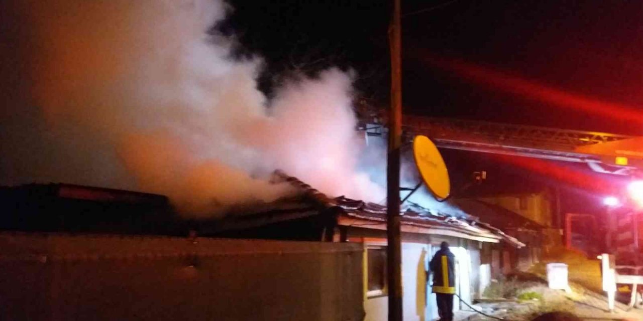 Bilecik’te çıkan yangında tek katlı ev kullanılmaz hale geldi