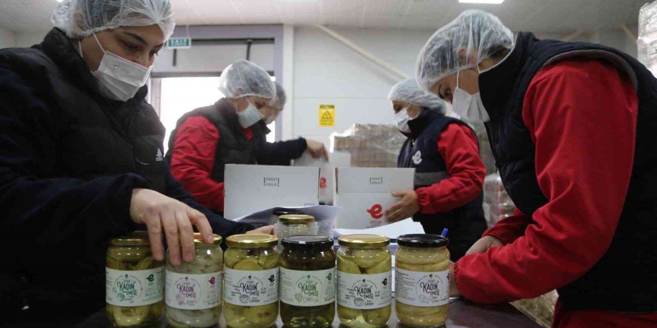 Efeler kadın emeği ile üretiyor, ülkenin dört bir yanına ulaştırıyor